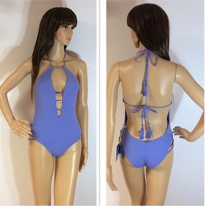 ECO PEACE LILAC ONE PIECE SWIMSUIT